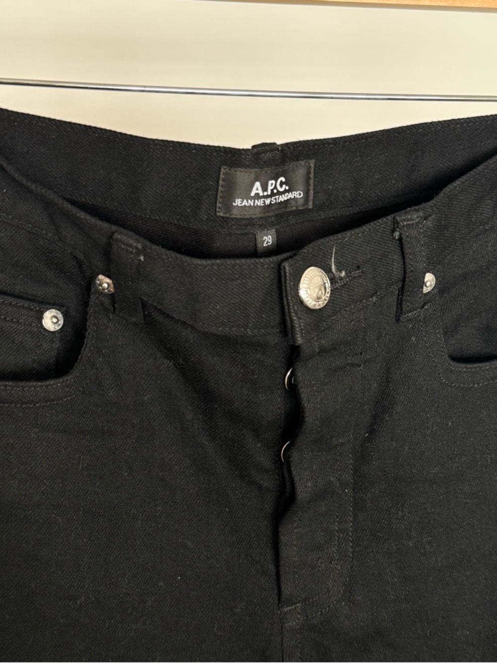 A.P.C. Petite Black New Standard Slim Jeans